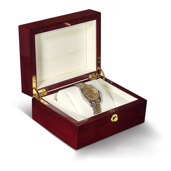 2023 High-End Piano Paint Wooden Wrist Watch Packaging Display Gift Box