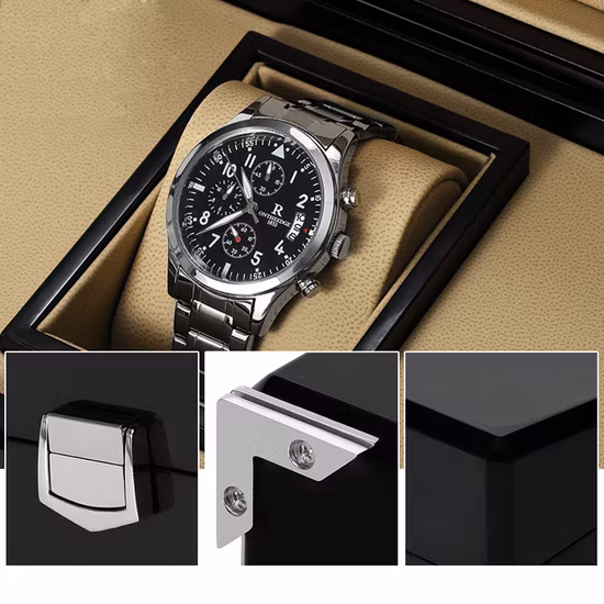 2023 High-End Piano Paint Wooden Wrist Watch Packaging Display Gift Box