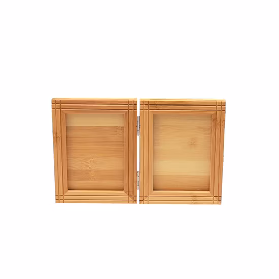 Porta-retrato de grão de madeira 3D Molduras de fotos de plástico para decoração de casa