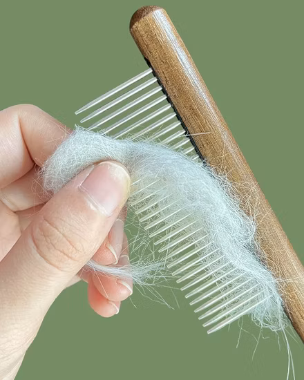 Pente para animais de estimação Pente para gatos Pente de madeira desbotado Pente linha de beleza Suprimentos para animais de estimação