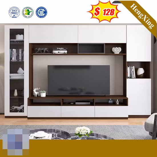 Armários de parede de madeira modernos de luxo chinês sofá sala de estar conjunto de armário de tv móveis domésticos suportes de tv com mesa de centro