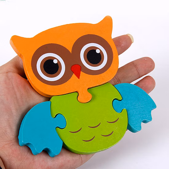 Brinquedos educativos infantis 3D quebra-cabeça de madeira quebra-cabeça brinquedo