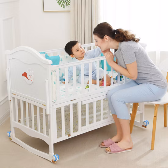 Conjuntos de móveis de berçário Fabricantes de berço de bebê de madeira Berço/cesta de bebê cama/berço de boneca