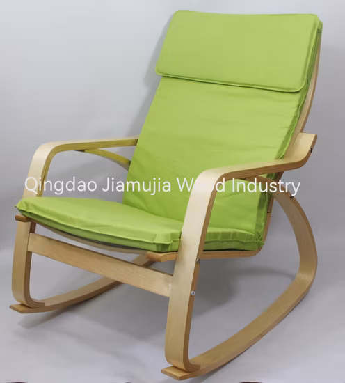 Cadeira de balanço de madeira estilo modren Comfort Bend